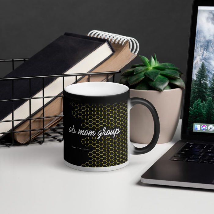 OB Mom Group Matte Black Magic Mug